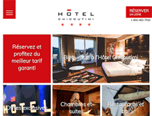 Tablet Screenshot of hotelchicoutimi.qc.ca